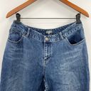 J.Jill  Wide Leg Straight Jeans Medium Blue Wash Womens 31 Inch Waist Photo 3