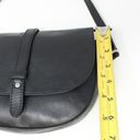 American Eagle  The Wander Collection Leather Saddle Bag Crossbody Black Photo 11