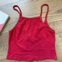 Brandy Melville Red Crop Top Photo 2