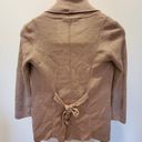 BCBGMAXAZRIA Beige Open Cardigan Ribbed Belt Photo 1