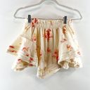 Aerie  Rock N Ruffle Mini Skirt Skort Shorts Vintage Vanilla Floral Small Photo 1