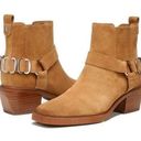 Sam Edelman Bellamie Harness Booties Camel Leather Suede Tan Edgy Ankle Boots 7 Photo 0