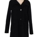 Ralph Lauren Lauren  Black Wool Blend 3 Button Up Stand Up Collar Coat Size XS Photo 5