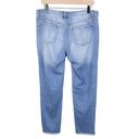 Kancan KC11046 Mid Rise Torn Straight Cropped Leg Stretch Denim Blue Jeans 28 Photo 1