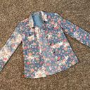 Bullhead Black  multicolor floral button down top Photo 0