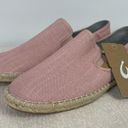 Olukai Pink Rose Sea Salt Canvas Women's Kuala Pa'a Kapa Slip On Espadrille Photo 6