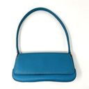 Liz Claiborne Vintage Y2K  Turquoise Faux Leather Front Flap 90s Shoulder Bag Photo 0