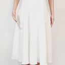 Etcetera White Flowy V- Neckline Sleeveless Dress With Pockets Sz 4 Photo 3