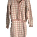 l*space L* Francie Pink Gingham Sweater Mini Dress Cardigan Co-Ord Set Size M Photo 14