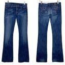 Rock & Republic  Women's 8" Low Rise Boot Cut Jeans Medium Blue Wash Size 28 Photo 9