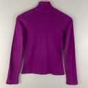 Bebe Vintage Y2K Purple Rhinestone Mockneck Pullover Full Zip Fitted Sweatshirt Photo 7