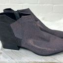 Qupid  Faux Leather Grey Purple Shimmer Ankle Boots Size 10 Photo 1