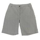 ep pro  Grey White Stripe Bermuda Shorts Long-Length Golf Athletic Size 4 Women's Photo 0