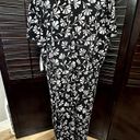 London Times  Women's Plus Black Geometric Tie Neck A Line Midi Dress 20 NWT Photo 4