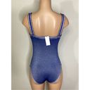 PilyQ New.  Platinum silver blue crochet one piece. Size small. Retails $168 Photo 3