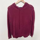 Harper  Lane Stitch Fix Knit Hoodie Sweater Burgundy Red Size Medium Photo 1
