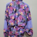 Reebok  vintage 80s retro streetwear pastel patterned windbreaker size medium Photo 5