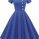 Wedtrend 1950s Audrey Hepburn Rockabilly Vintage Style Dress XS Photo 0