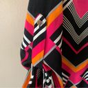 Cache Bright Colorful Striped Pullover V Neck Long sleeve Blouse Size M Photo 9