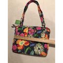 Vera Bradley hipster Jazzy Blooms Gray Floral Zip & Flap Adjustable Strap tablet Photo 3