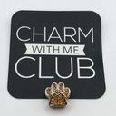 Boutique Charm with me Club Amber Paw Print Charm Bead Photo 1