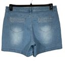 Gloria Vanderbilt  SZ 14 Jacqueline Jean Shorts Embellished Stretch Light Wash Photo 3