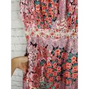 American Vintage VINTAGE Elinor Simmons Malcolm Starr Dress 6 Womens SILKY Pleated Floral Pink Photo 4