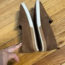 Kork-Ease Peyton Leather Slip-On Sneakers Flats NWOT Loafers moccasin White Sole Trim Brown tan daily super comfy preppy work Photo 3