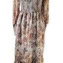 Betsey Johnson Snakeskin Print Peasant Dress Small NWT Photo 0