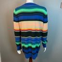 Quiksilver Quicksilver long cardigan sweater vintage colorful stripes women's size medium Photo 2