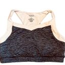 Torrid  Women’s Sz 2X Gray Pink Low-Impact Wireless V-Neck Active Sports Bra Photo 1