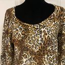 Capri longsleeves leopard sequins & beads sweater. Size large Photo 3