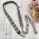 Chico's Chico’s Antique Brass Silver Chain Belt 50” Photo 1