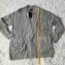 Rusty  Women’s v neck Butter cardigan Knot sweater in grey Marl size Medium Photo 9