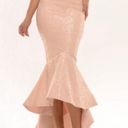 ASOS Light Pink Portia & Scarlett off shoulder hi low dress Photo 3