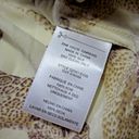 Equipment NWT  Signature in Almond Floating Cheetah Cat Silk Button Down Shirt S Photo 6