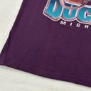 Lee Vintage 90s  Sport Anaheim Mighty Ducks Helmet Purple T-Shirt womens Size XS/S Photo 7