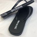 True Religion  Iliana Black White Sandals Flip Flops Women's Size 7 Photo 2