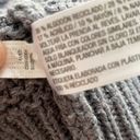 Universal Threads Universal thread Sweater mock turtleneck oversized gray crochet sleeve XS small Photo 6