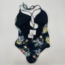 O'Neill  Dahlia Swimsuit One Piece Floral Tropical Halter Open Back NWT Small Photo 5