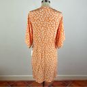 Privacy Please  Orange Floral Tie Front Dress Photo 4