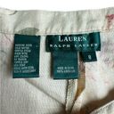 Ralph Lauren Lauren  Vintage 1990s Linen Maxi Skirt Cabbage Rose Laurel - size 8 Photo 6