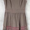Jessica Simpson  Cottagecore Crochet Trim Textured Sleeveless Mini Dress Boho 6 Photo 0