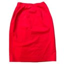 Pendleton  red midi wool pencil skirt size 8 Photo 0