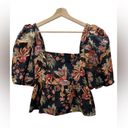 Alexis NWOT Cara Cara  Black Jacobean Puff Sleeve Blouse Retail $395 size Small Photo 5