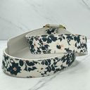 White and Floral Reversible Belt Size XS Photo 3