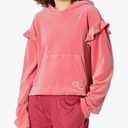 Adidas  Originals Bellista stretch velour ruffled pullover hoodie XL Photo 1