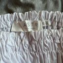 ASTR the Label Savina White Smocked Puff Sleeve Cropped Top Photo 8