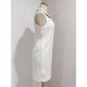 Krass&co Isda and  Women's White Jewel Embellished Neck Sleeveless Sheath Dress Size 8 Photo 2