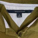 Tommy Hilfiger Olive Green Women’s Short Sleeve Polo Shirt Size Medium *flaw* Photo 7